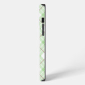 春サマーグリーンプレイド iPhoneケース (左側面)