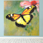 春サマーバタフライ –  キャンバスプリント (インサイチュ (ウッドフロア))