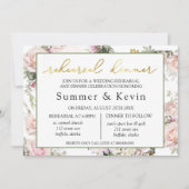 春サマーピンクローズリハーサルディナー 招待状 (正面)