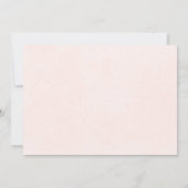 春サマーピンクローズリハーサルディナー 招待状 (裏面)