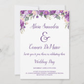 春サマーフローラカジュアル結婚式招待状 招待状 (正面)