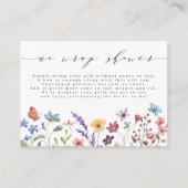 春サマーフローラガーデンNoラップブライダルシャワー エンクロージャーカード (正面)