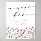 春サマーフローラブライダルシャワーミモザバー ポスター (正面)