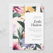 春サマーフローラブライダルシャワー招待 招待状 (正面)