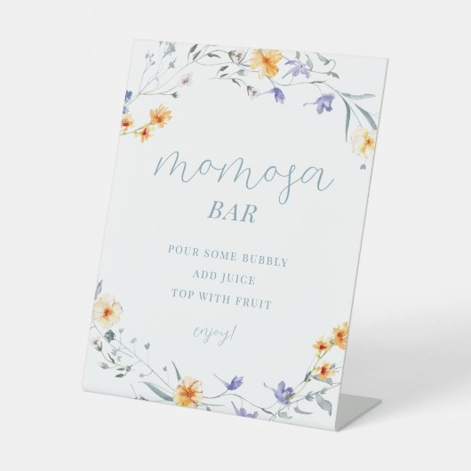 春サマーフローラベビーシャワーモモモザバー 台座サイン (正面)