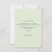 春サマーフローラボホガーデン サンキューカード (裏面)