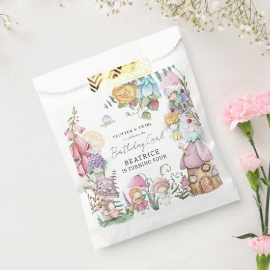 春サマーフローラリトルフェリーガール誕生日 フェイバーバッグ (封をした状態)