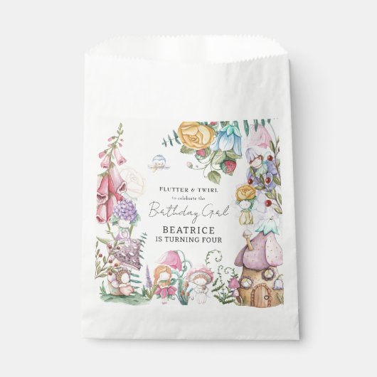 春サマーフローラリトルフェリーガール誕生日 フェイバーバッグ (正面)
