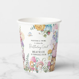 春サマーフローラリトルフェリーガール誕生日 紙コップ