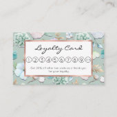 春サマーミントグリーン金ゴールドリアルクピンクフローラ ロイヤリティカード (正面)