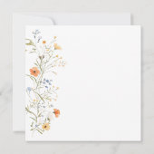 春サマーワイルドフラワーズ《キリスト教》洗礼式や命名式招待状 招待状 (裏面)