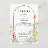 春サマーワイルドフラワーベージュボホ エンクロージャーカード (正面)