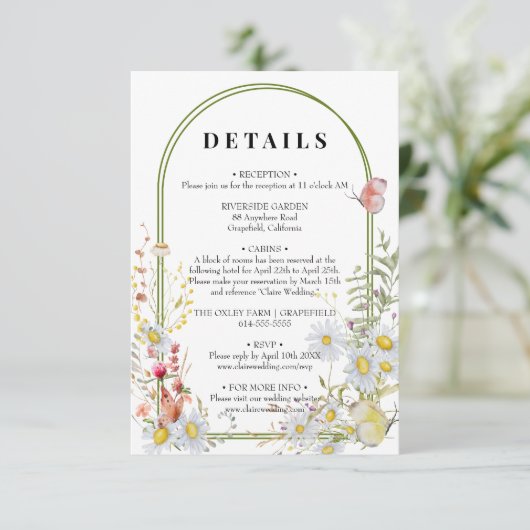 春サマーワイルドフラワーベージュボホ エンクロージャーカード (スタンド正面)