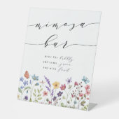 春サマーワイルドフラワーミモザバーブライダルシャワー 台座サイン (正面)