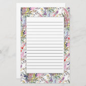 春サマーワイルドフラワーライニング 便箋 (正面/裏面)