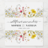 春サマーワイルドフラワーワ疑問に思イン ワインラベル (シングルラベル)