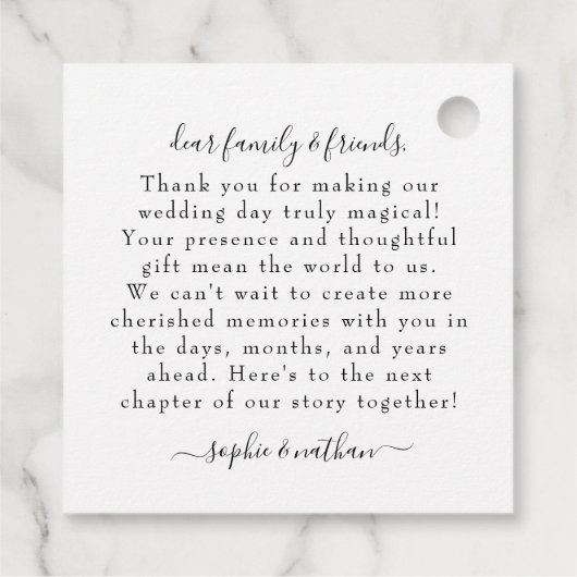 春サマーワイルドフラワー |サンキューカード フェイバータグ (裏面)