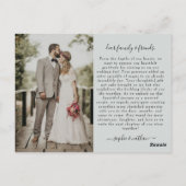 春サマーワイルドフラワー |サンキューカード ポストカード (裏面)