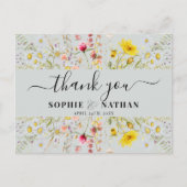 春サマーワイルドフラワー |サンキューカード ポストカード (正面)