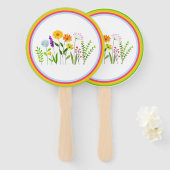 春サマーワイルドフラワー ハンドファン (正面&裏面)