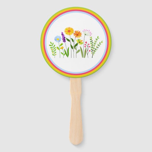 春サマーワイルドフラワー ハンドファン (正面)