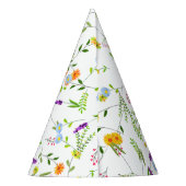 春サマーワイルドフラワー パーティーハット (裏面)