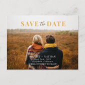 春サマーワイルドフラワー |結婚式の日付の保存 ポストカード (正面)