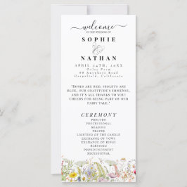 春サマーワイルドフラワー |結婚式 プログラム