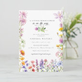 春サマーワイルドフラワー |赤カラフルちゃんシャワー 招待状 (スタンド正面)