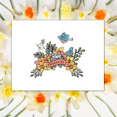 春サンキューイースターベイビーシャワー ポストカード