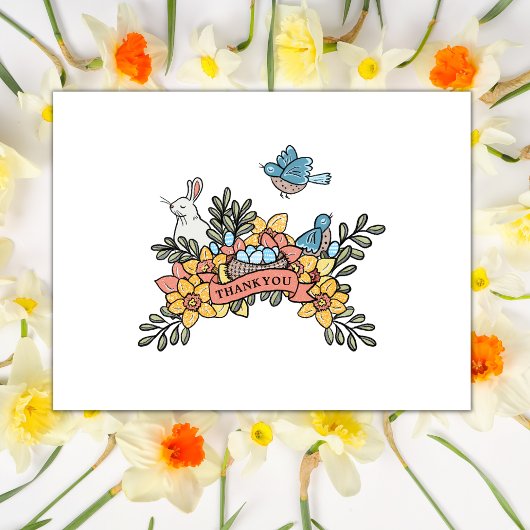 春サンキューイースターベイビーシャワー ポストカード