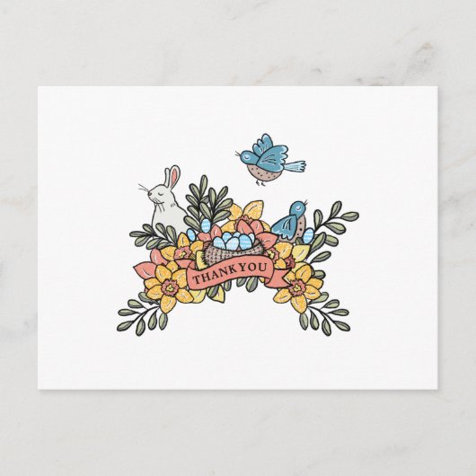 春サンキューイースターベイビーシャワー ポストカード (正面)