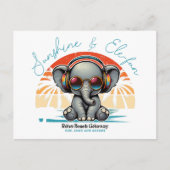 春サンシャインアンドエレおもしろいレトロビーチゲタウェイ シーズンポストカード (正面)