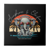 春サンシャインアンドエレおもしろいレトロビーチゲタウェイ タイル (正面)