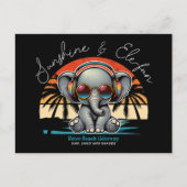 春サンシャインアンドエレおもしろいレトロビーチゲタウェイ ポストカード (正面)