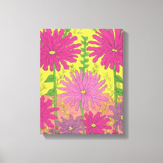 春サンシャインフローラ キャンバスプリント (正面)