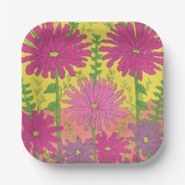 春サンシャインフローラ ペーパープレート