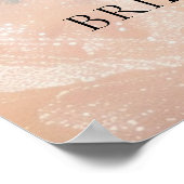 春サンセットオンクラウドナインブライダルシャワーウェルカム ポスター (角)