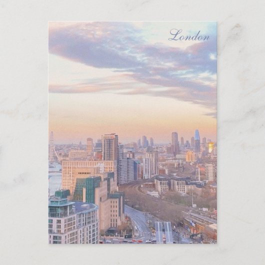 春サンセットロンドン ポストカード (正面)