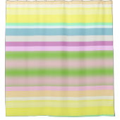 春シャワーカーテンストライプ シャワーカーテン (正面)