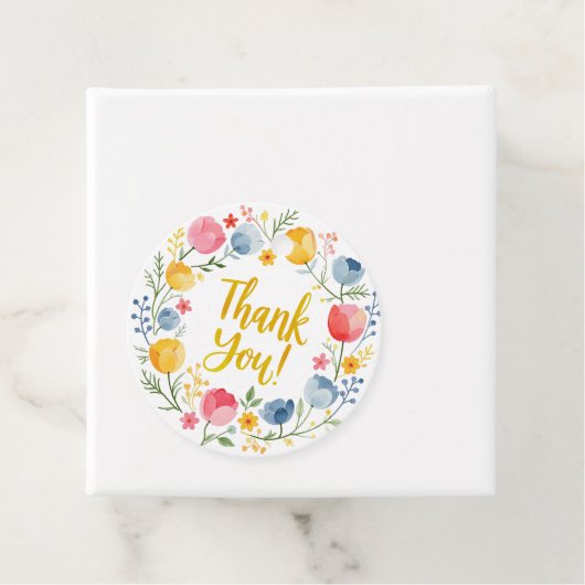 春シャワー赤ちゃんシャワーありがとうメッセージカード- A フェイバータグ (インサイチュ)