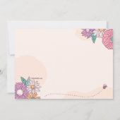 春シャワー 招待状 (裏面)