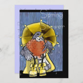 春シャワー！招待状 招待状 (正面/裏面)