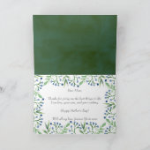 春シンプルブルーベリーハッピーマザーズデイ カード (内部)