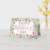 春シンプルブロッサムハッピーマザーズデイ カード (黄色い花)