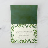 春シンプル葉ハッピーマザーズデイ カード (内部)