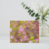 春シーズンピンクス抽象芸術はがき ポストカード (スタンド正面)