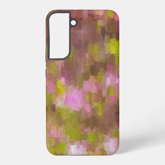 春シーズンピンクス抽象芸術サムスンギャラクシーケース SAMSUNG GALAXYケース (裏面)