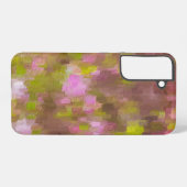 春シーズンピンクス抽象芸術サムスンギャラクシーケース SAMSUNG GALAXYケース (裏面横)