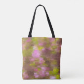 春シーズンピンクス抽象芸術 トートバッグ (裏面)
